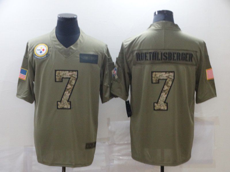 Men Pittsburgh Steelers 7 Roethlisberger Green Nike Limited Vapor Untouchable NFL Jerseys